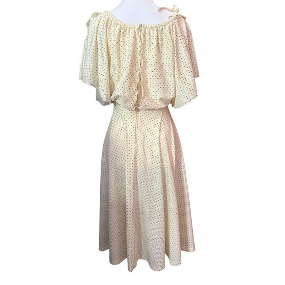 1970's Vintage Terri Juniors California Polka Dot Dress - Picture 2 of 7